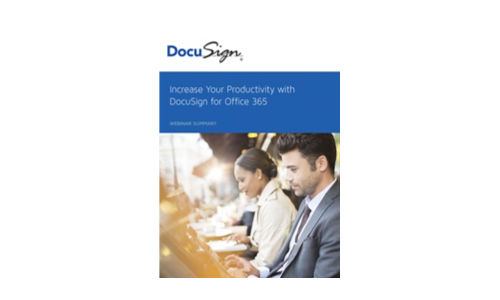 Office 365 용 Docusign으로 생산성을 높이십시오